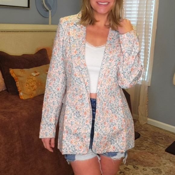 Endless Rose Jackets & Blazers - Endless Rose Floral Print Blazer